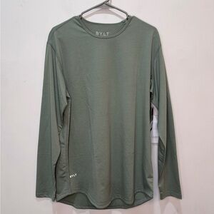 BYLT Men's Long Sleeve Performance Shirt in Olive Green